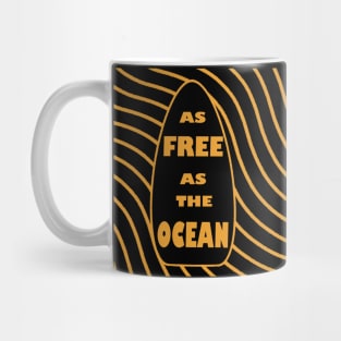 Surfboard and the waves Mug